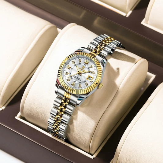 POEDAGAR Luxury Elegant Watch for Women Waterproof Luminous Date Ladies Watch Stainless Steel Quartz Women's Watches Girl Reloj